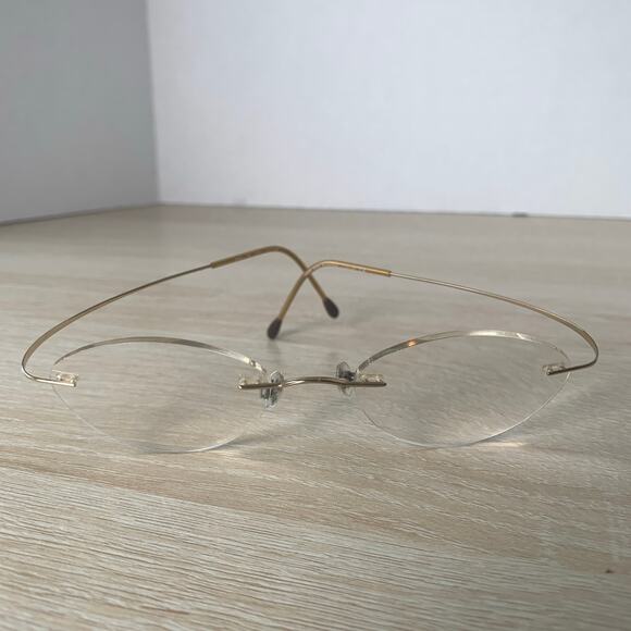 Silhouette 7395 20 6051 Brown Eyeglasses Oval Rimless Frames Only 19 40 Austria - Picture 1 of 7